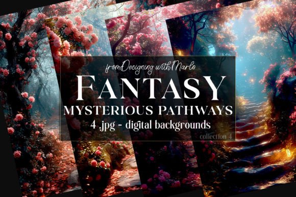 Enchant Your Designs with Fantasy Mysterious Pathway Backgrounds 4