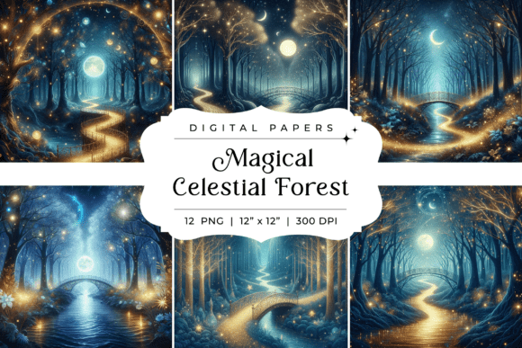 Enchanting Visuals: A Deep Dive into Magical Celestial Forest Backgrounds