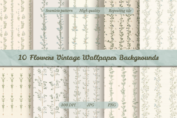 Flowers Vintage Wallpaper Backgrounds: Timeless Floral Patterns for Modern Design