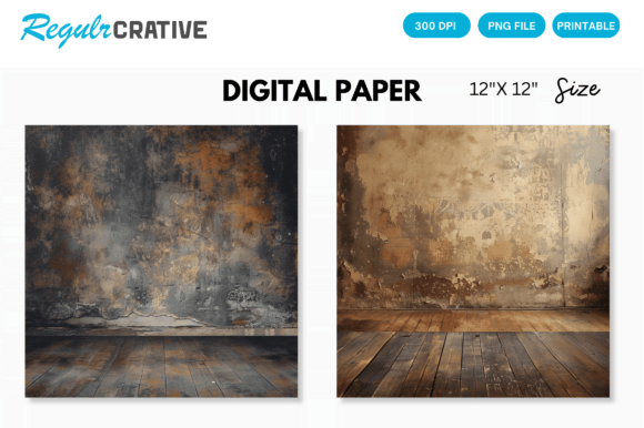Old Master Digital Paper Backgrounds: Timeless Texture