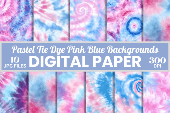 Pastel Tie Dye Pink Blue Backgrounds: A Soft Texture for Modern Projects