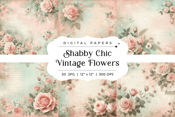 Shabby Chic Vintage Flowers Backgrounds: A Designer's Guide