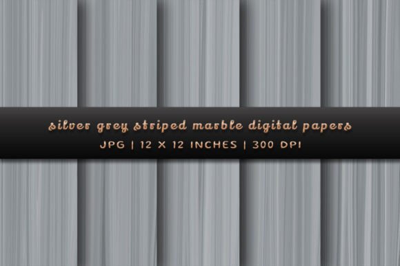 Silver Grey Striped Marble Backgrounds for Modern Designs