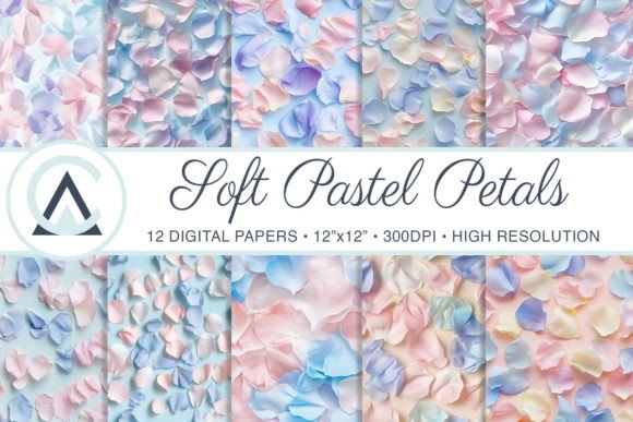 Soft Floral Petals Seamless Backgrounds for Creative Projects