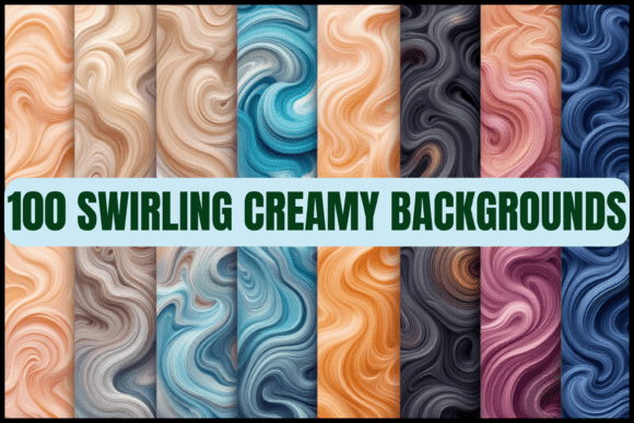 The Allure of Colored Creamy Waves Backgrounds