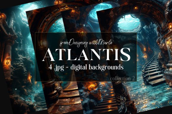 Unlocking Creativity with Atlantis Under Sea Fantasy Backgrounds 2