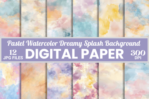 Unlocking Dreamy Aesthetics with Pastel Watercolor Splash Backgrounds