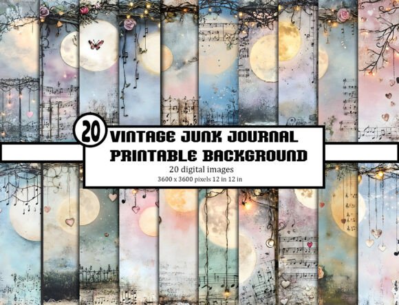 Unlocking Nostalgia: Vintage Junk Journal Backgrounds for Modern Creators