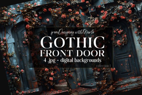 Unlocking the Allure of Gothic Style Front Door Backgrounds, C1