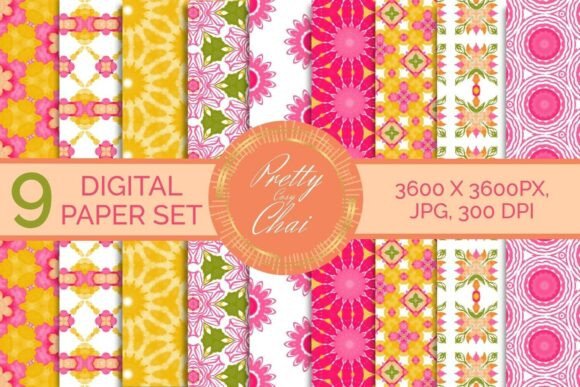Vibrant Summer Geometric Backgrounds for Design